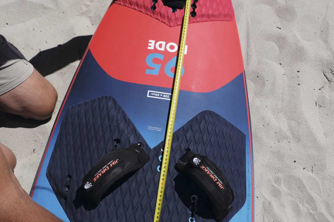 Der „Stance“ – die Schrittbreite – reicht von Wave-weiten 61,5 Zentimetern bei Starboard...
