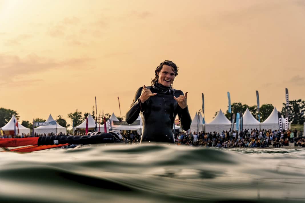 Arne Jörn rode to the front at the surf festival - in the Tow-In and the GFB