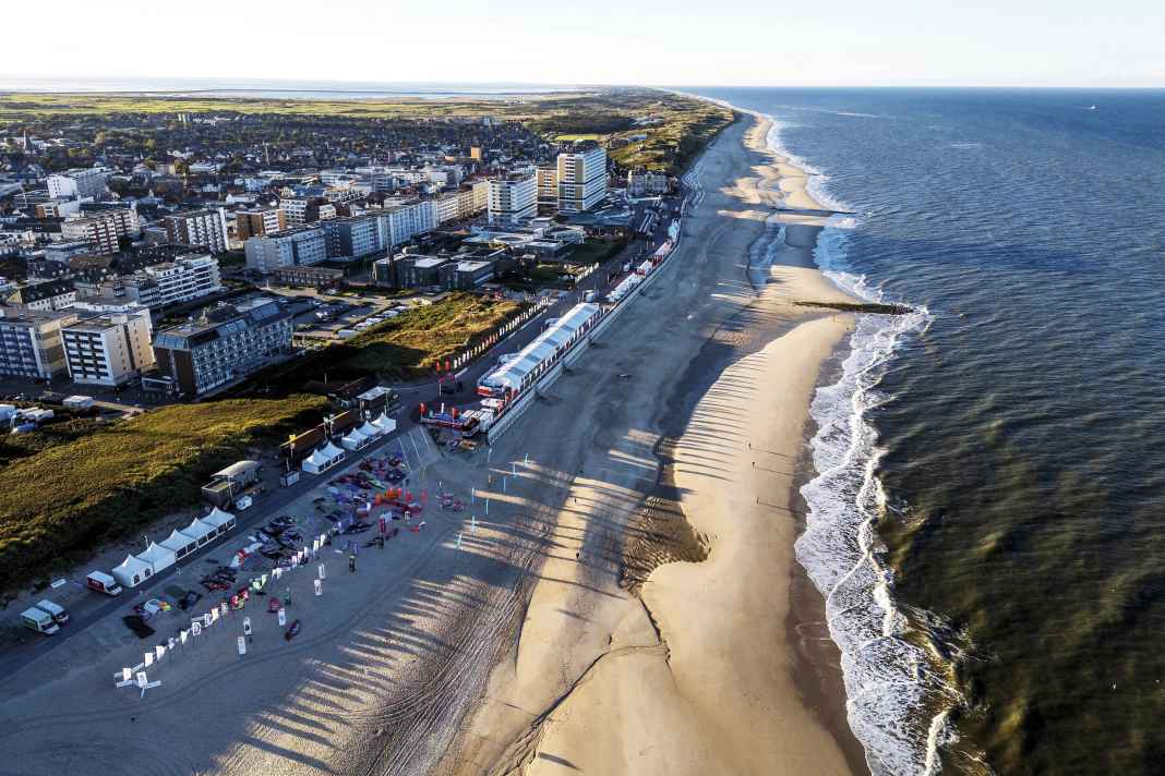 Das Set-up des Worldcups am Brandenburger Strand ist einzigartig.