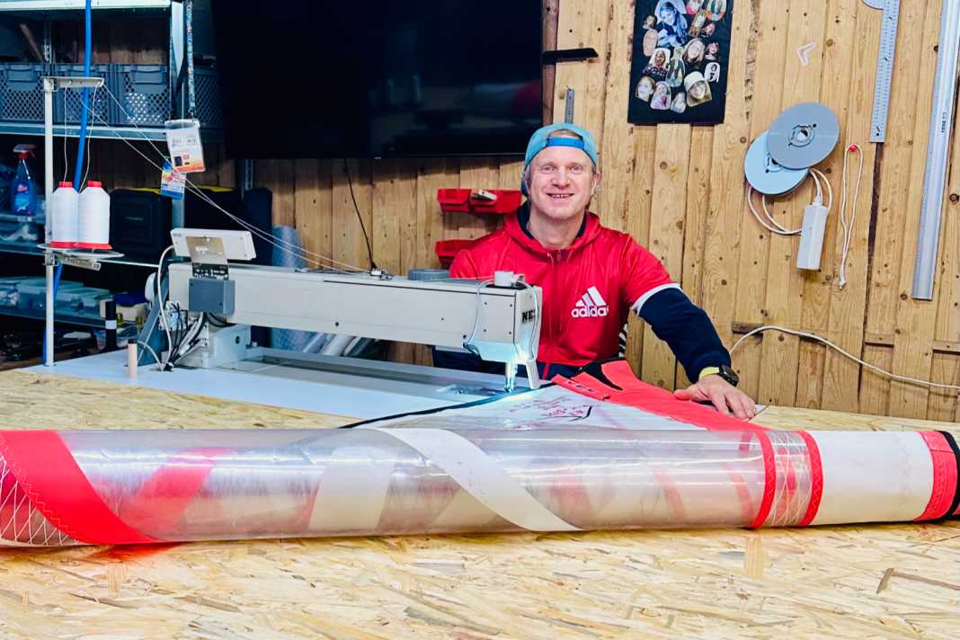 Gunnar Asmussen is a trained sailmaker...