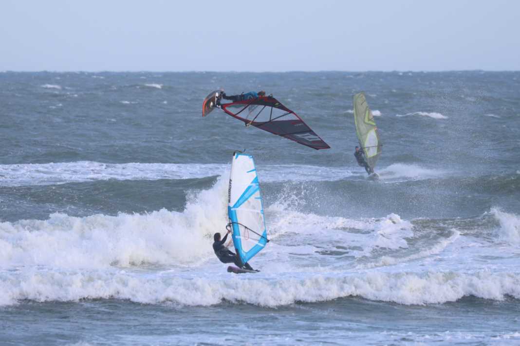 Our test crew was already out on the water with the test boards