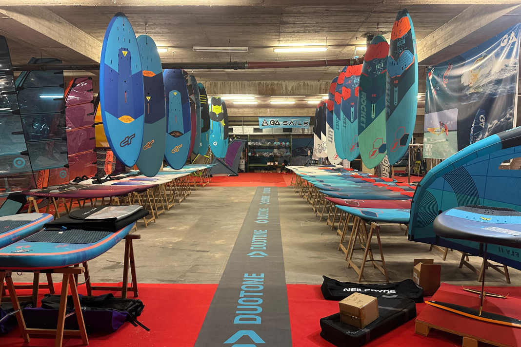 Surf Sport Rheinhausen has over 1200 square metres of equipment in stock