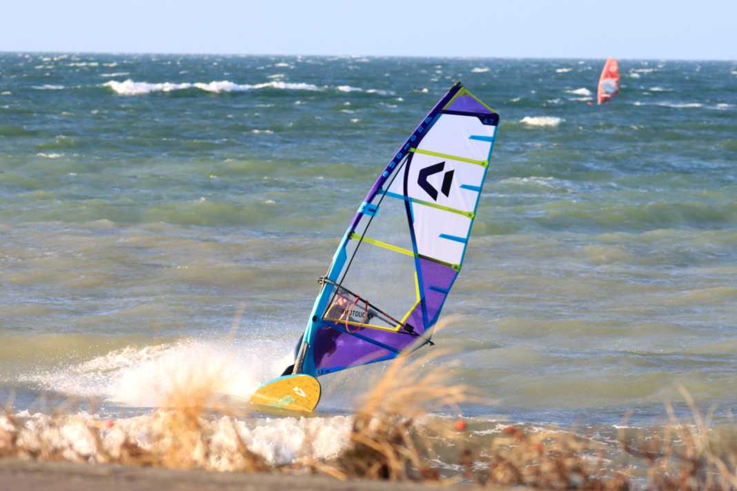 These are the candidates in the 4.7 freemoving sail test: Duotone Duke