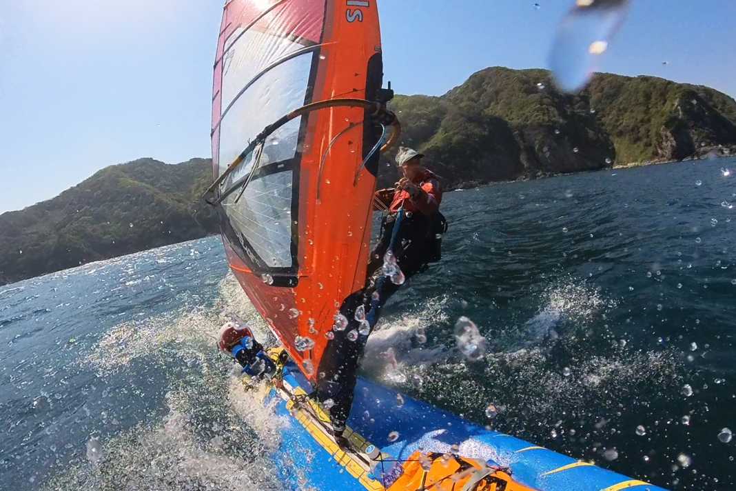 Jono Dunnett surfed once around Japan in just under a year