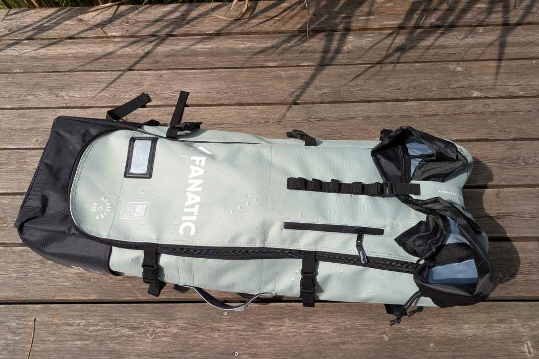 The rucksack is slim and comfortable to carry.