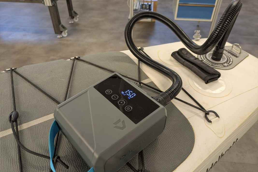 15 psi schaffte die Pumpe mühelos und schnell.