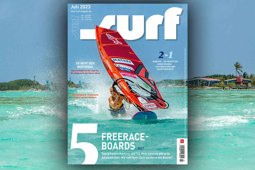 Auf dem surf-Cover zelebriert Oda Johanne einen stylischen Body Drag, fotografiert von Marc van Swoll. Im Heft zeigt euch Julian Wiemar, wie es geht!