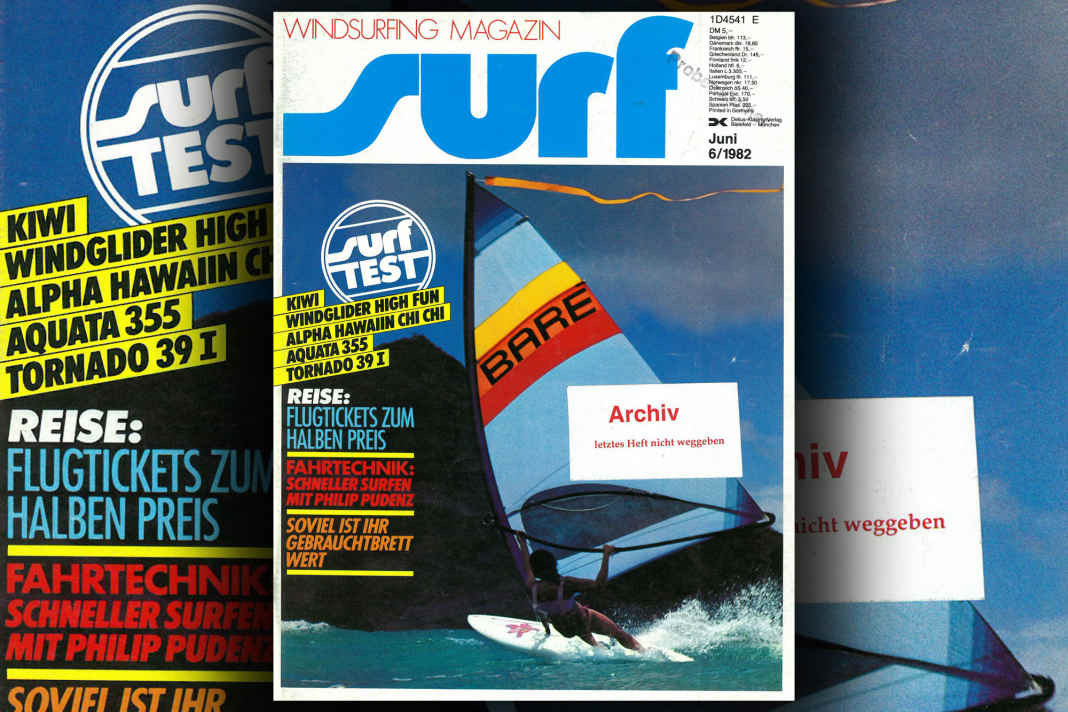 Betty Birrell, who is presented in the magazine as the "best female surf surfer in the world", can be seen on the cover in a picture by John Speer