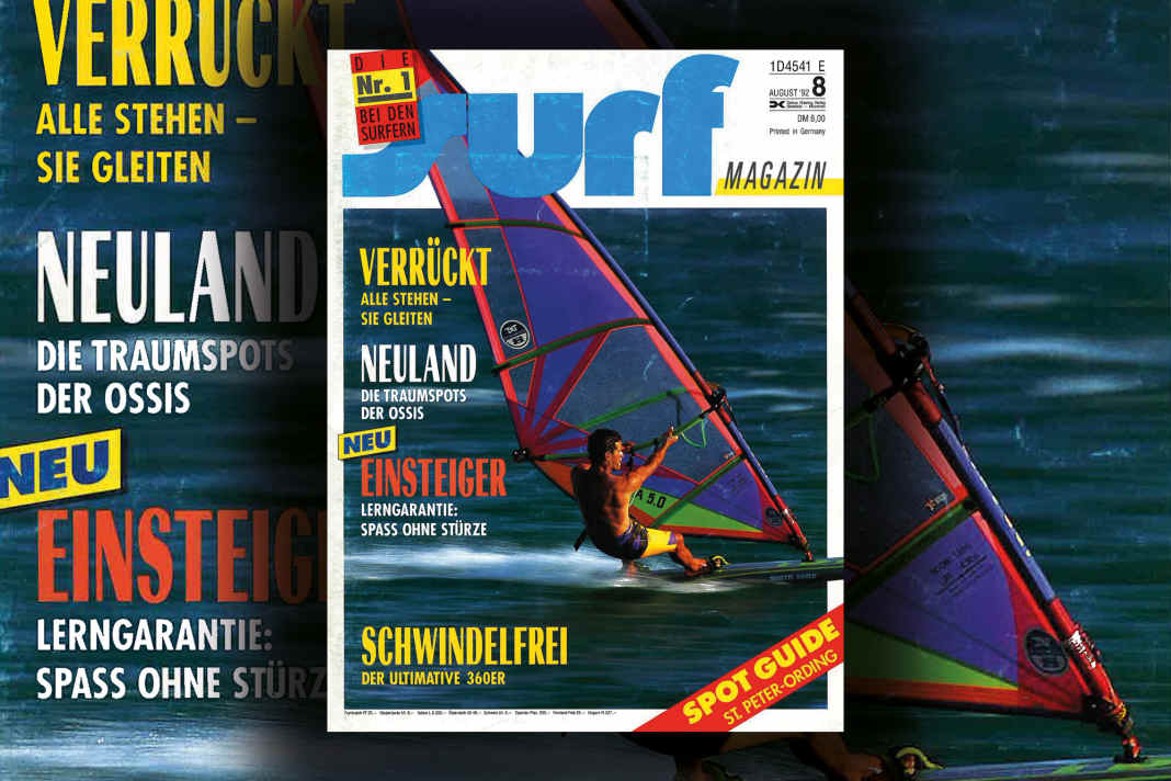 Gleitfreuden auf dem surf-Cover im August 1992, fotografiert von Darrell Wong