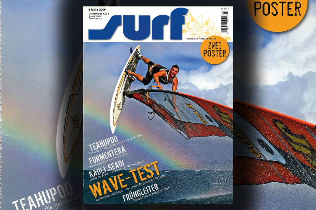 Julien Taboulet macht auf dem Cover der März-Ausgabe 2006 "den Affen", wie es im Heft heißt. Das Foto hat Jerome Houyvet geschossen