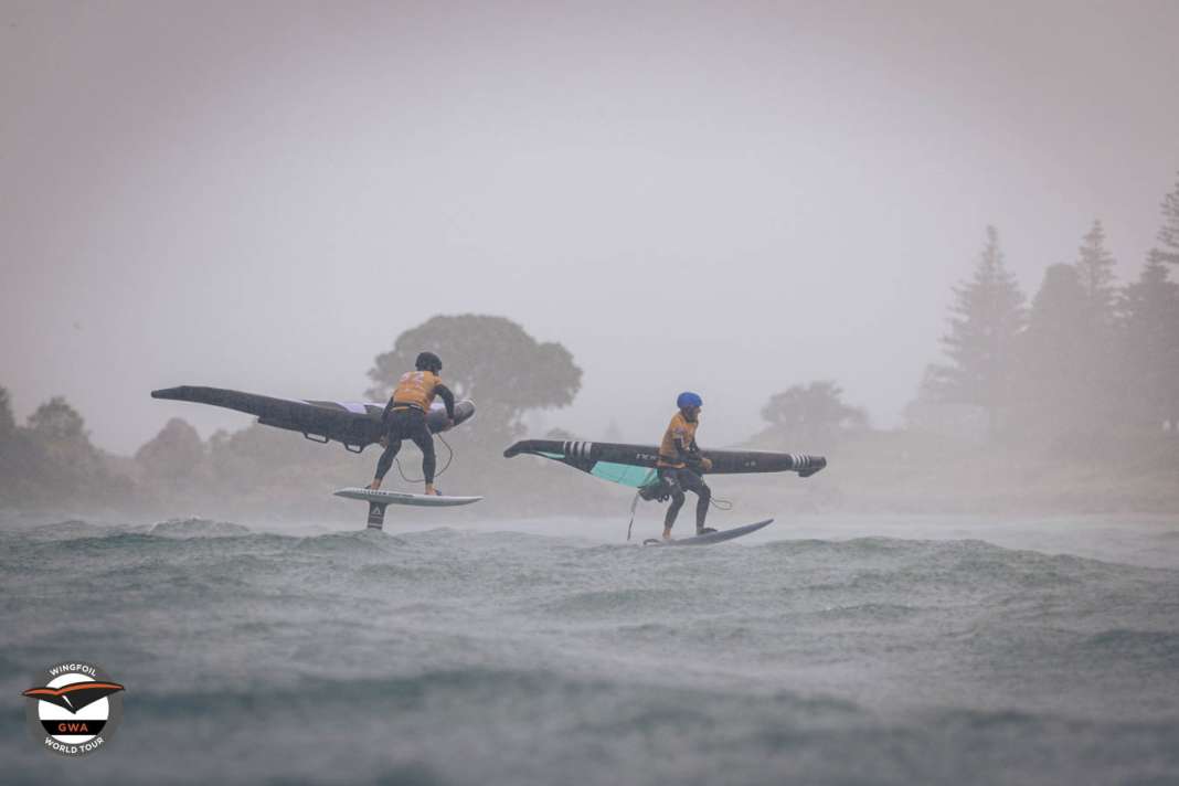 The weather was partly rainy and stormy