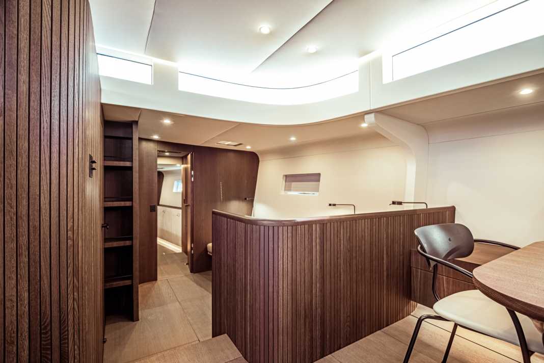 Owner's reach ahead: past the office niche and into the master suite