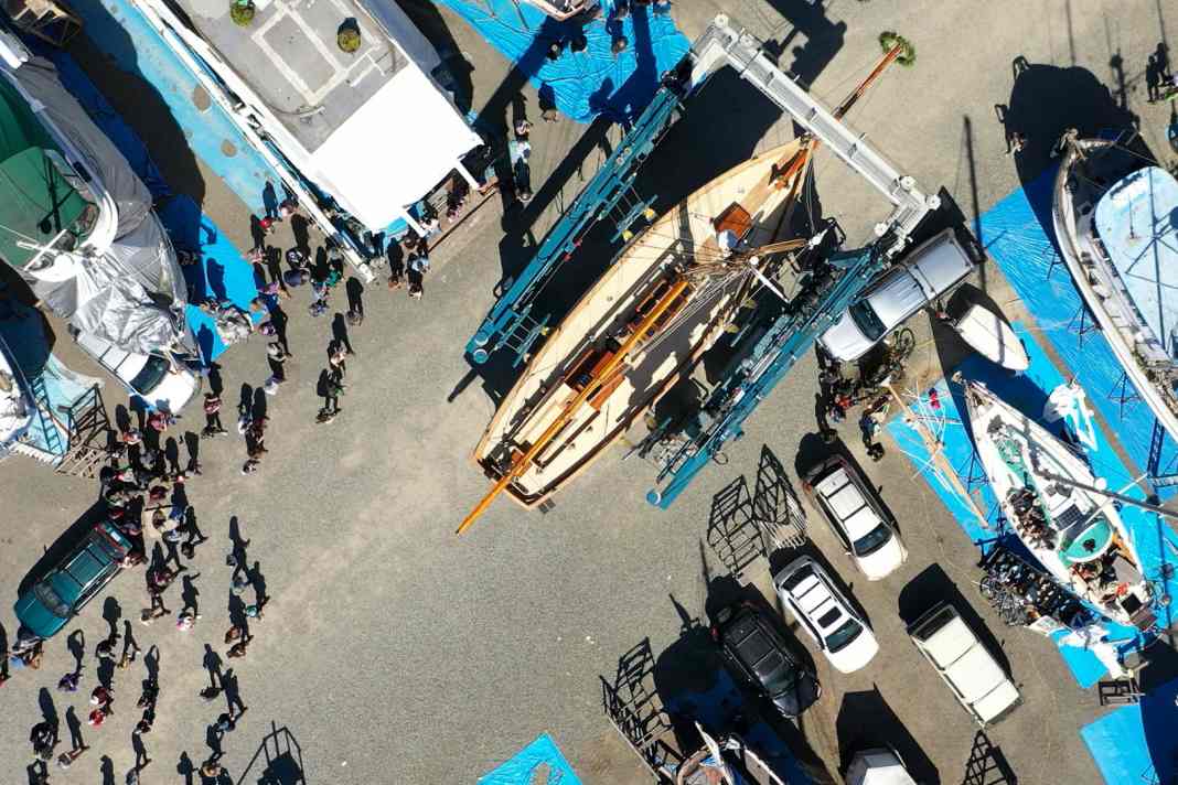 After seven years, the restoration of the "Tally Ho" is complete. Now it is time to prepare her for her passage to Europe.