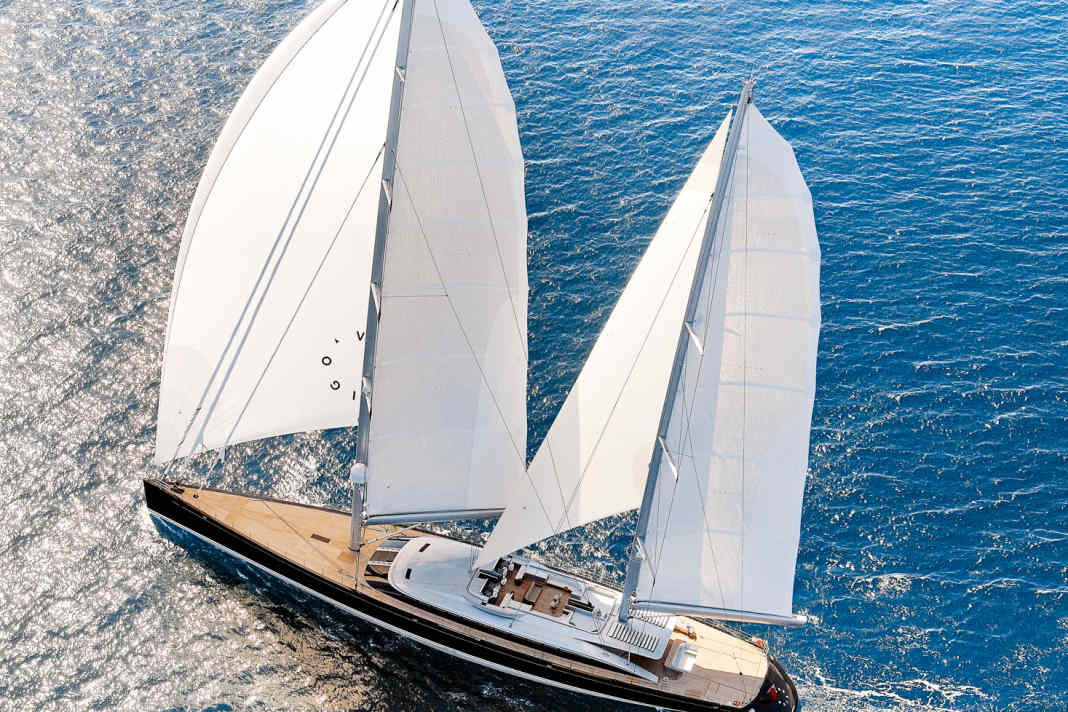 The "Vertigo" measures 5,330 square metres of sail area