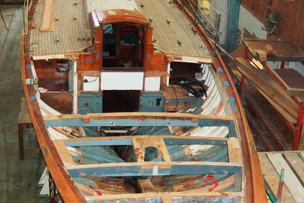 Preserving what could be preserved: The deck and some load-bearing parts were preserved, others were replaced