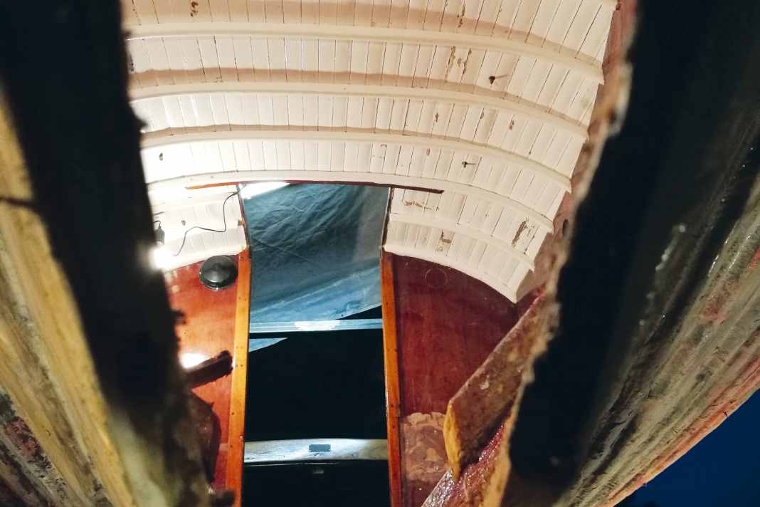 The initially seemingly manageable damage turns out to be a gaping hole ...