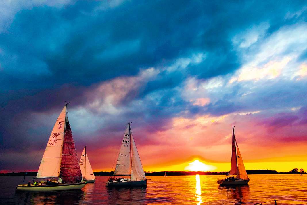 Pittoresco: calma al tramonto