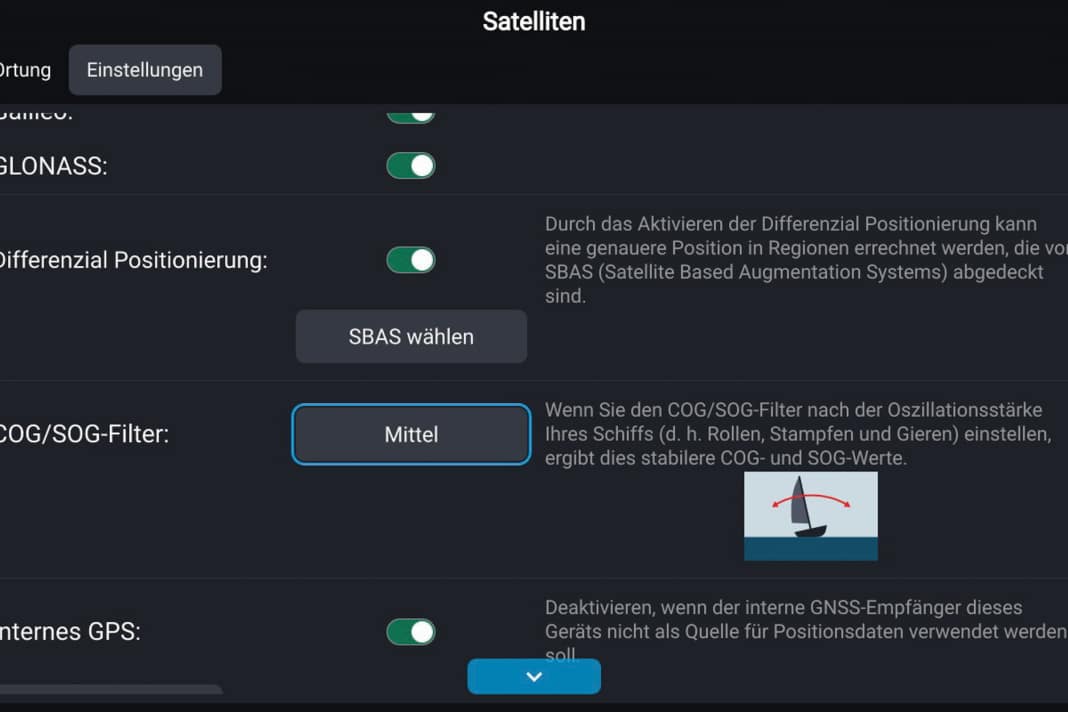 A filter function can often be used to set the way in which price and speed values are updated