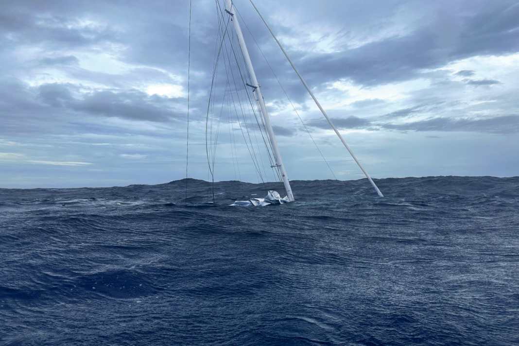 Gone deep. The Arcona 460 "IdaLina" sank in the spring after the rudder shaft broke