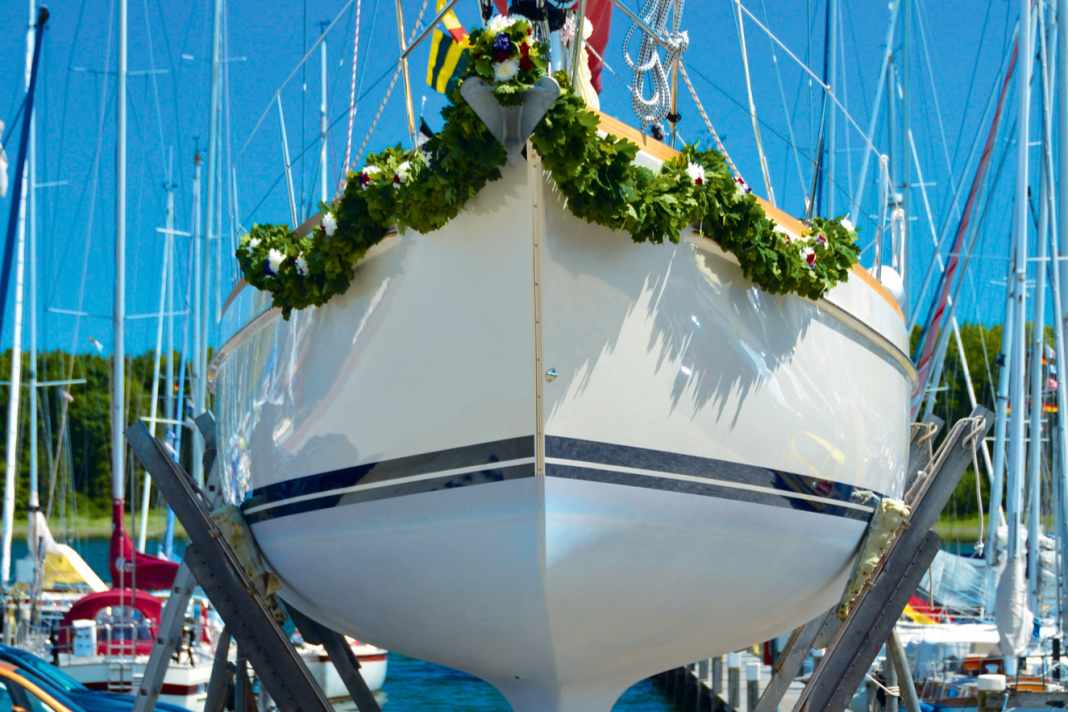 Großer Moment: Stapellauf einer neu erworbenen Yacht
