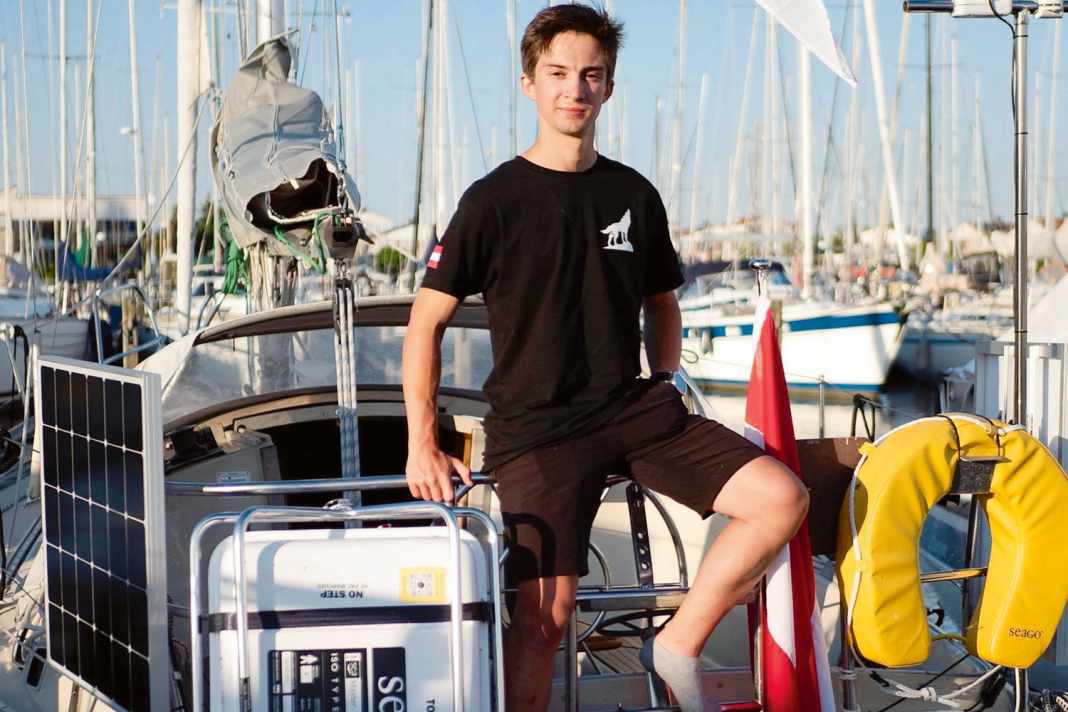 The 19-year-old wants to become the youngest German-speaking sailor to circumnavigate the world single-handed.