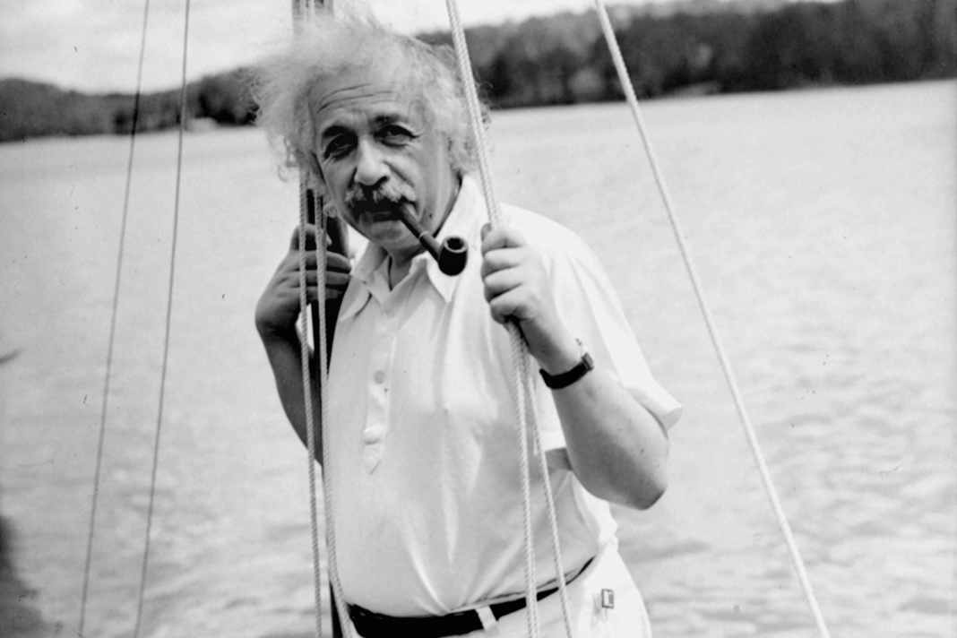 Albert Einstein on board. Nowhere did the physicist feel as free as on the water.