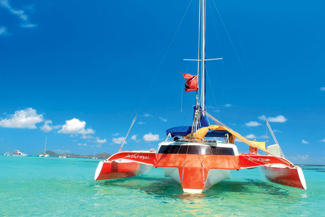 Fast drei Jahrzehnte pendelte Jörn Grote von der Karibik nach Europa, unter anderem mit seiner „Archangel“, einem Trimaran vom Typ Buccaneer 40.