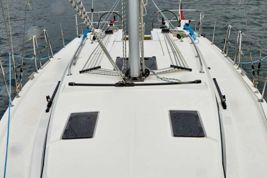 Bavaria C38: Selbstwendefock ist Standard.