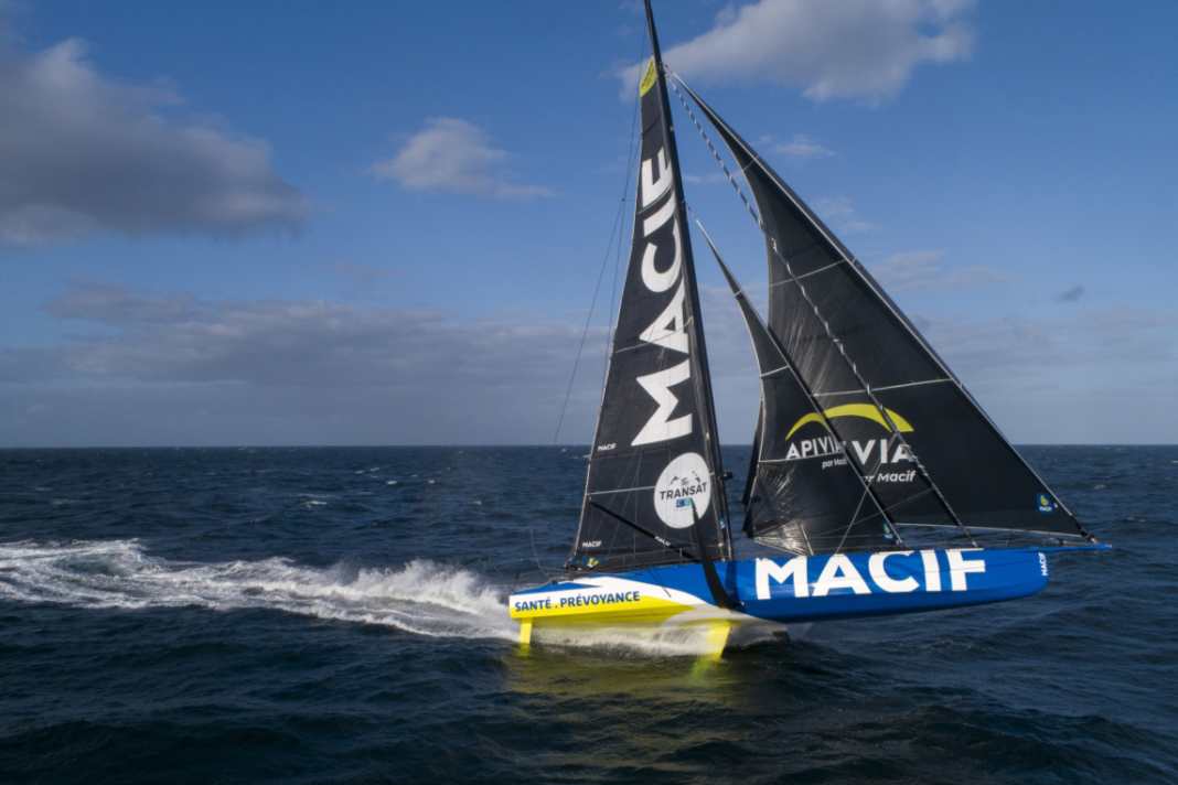Charlie Dalins Transat-Spitzenreiterin "Macif Santé Prévoyance"