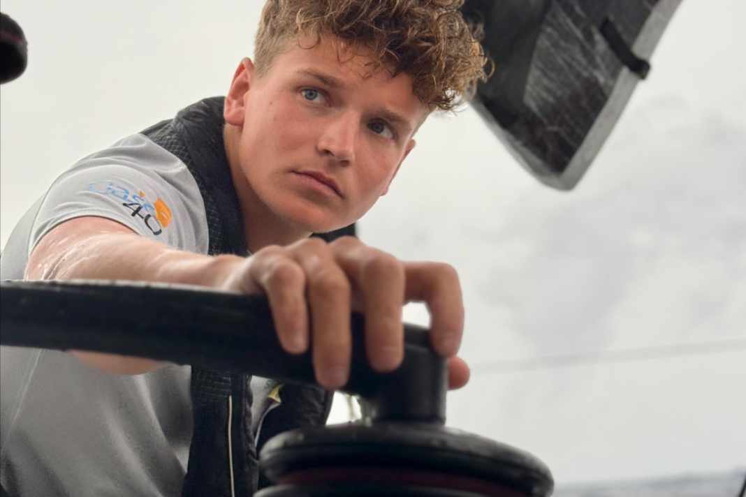 Melwin Fink ist einer der beiden Co-Skipper beim Rekordversuch mit der Class40 "Task Engineering".