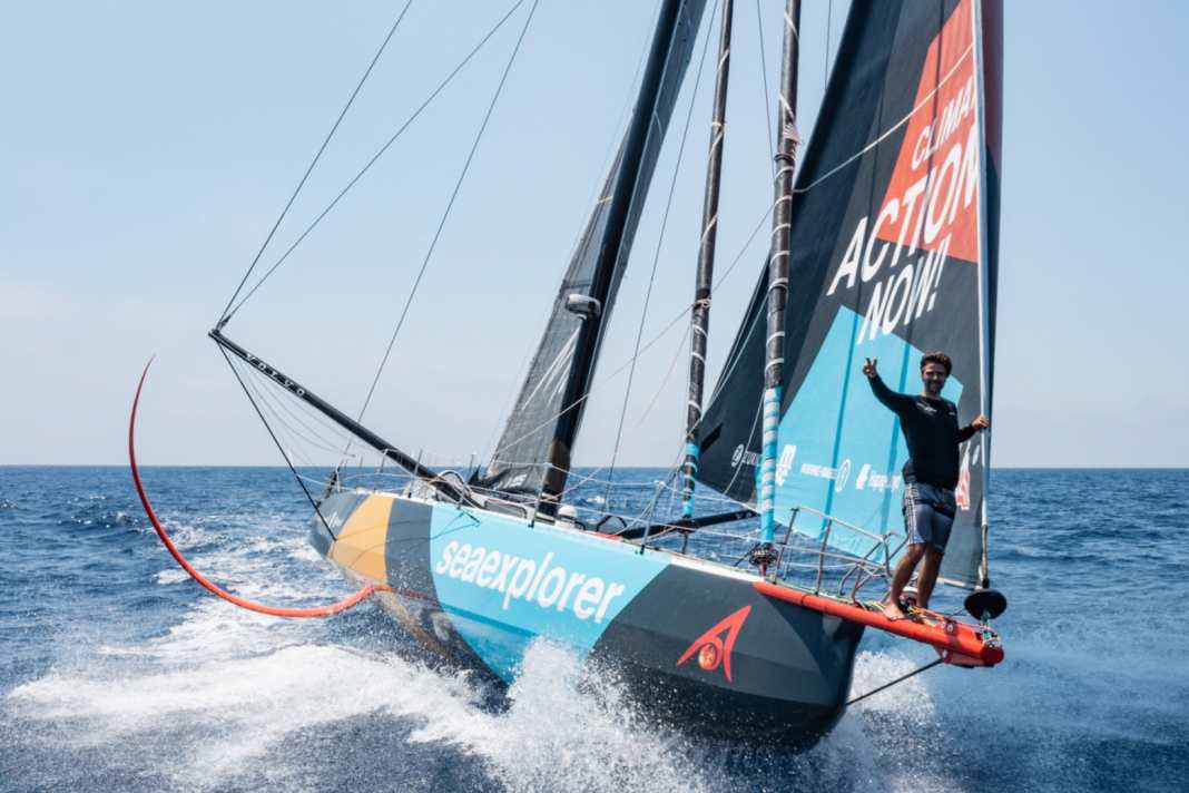 Im Ziel seiner Ocean-Race-Premiere: Team Malizias Gründer und Skipper Boris Herrmann