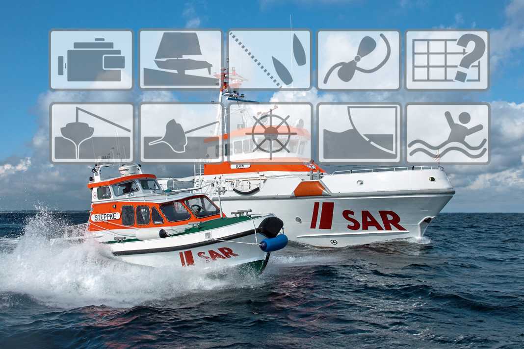 Die Grafiken zeigen die Einsatzursachen für alle Wassersportler. Erst seit 2021 gibt die DGzRS an, wie viele da­von jeweils auf Segler entfallen 