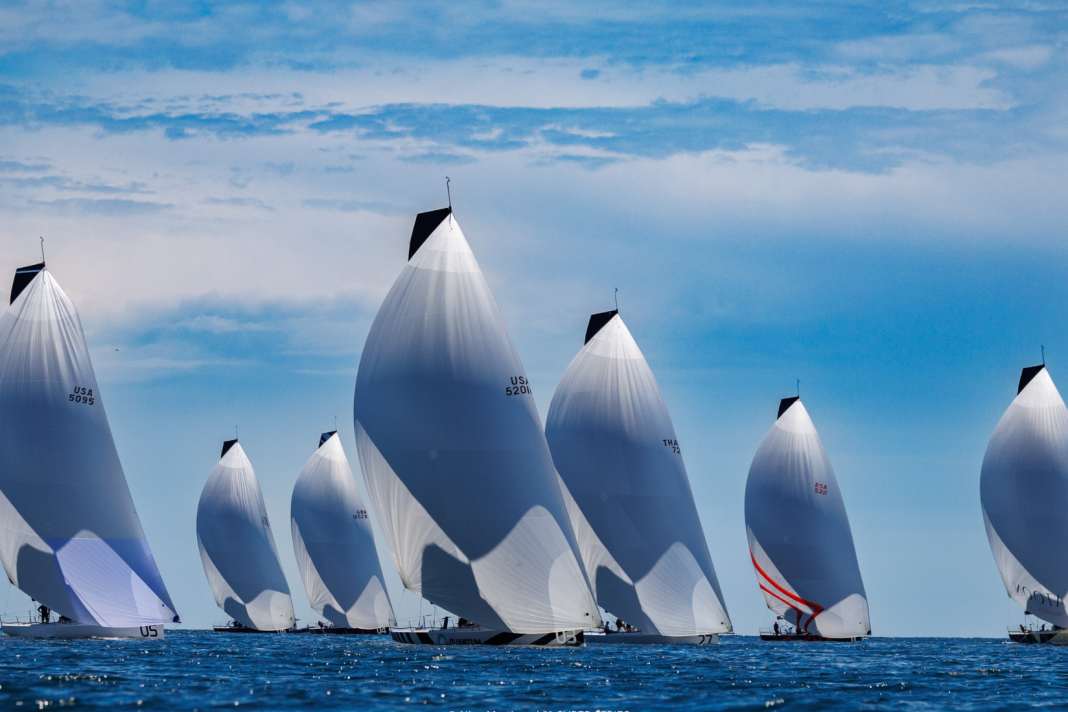 Solche Traumbilder entstanden bei der Newport-Trophy im vergangenen Monat. Jetzt beginnt im selben Revier die TP52-Weltmeisterschaft