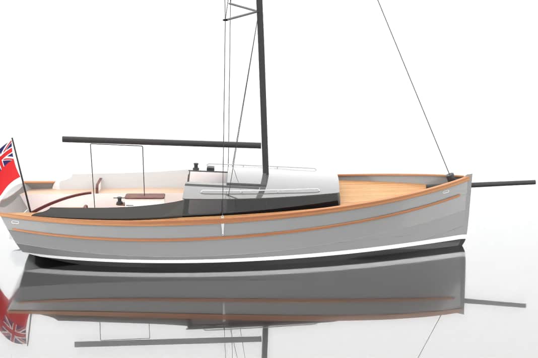 Pretty and retro: classic shapes with a positive stern, raised stern and plenty of deck projection