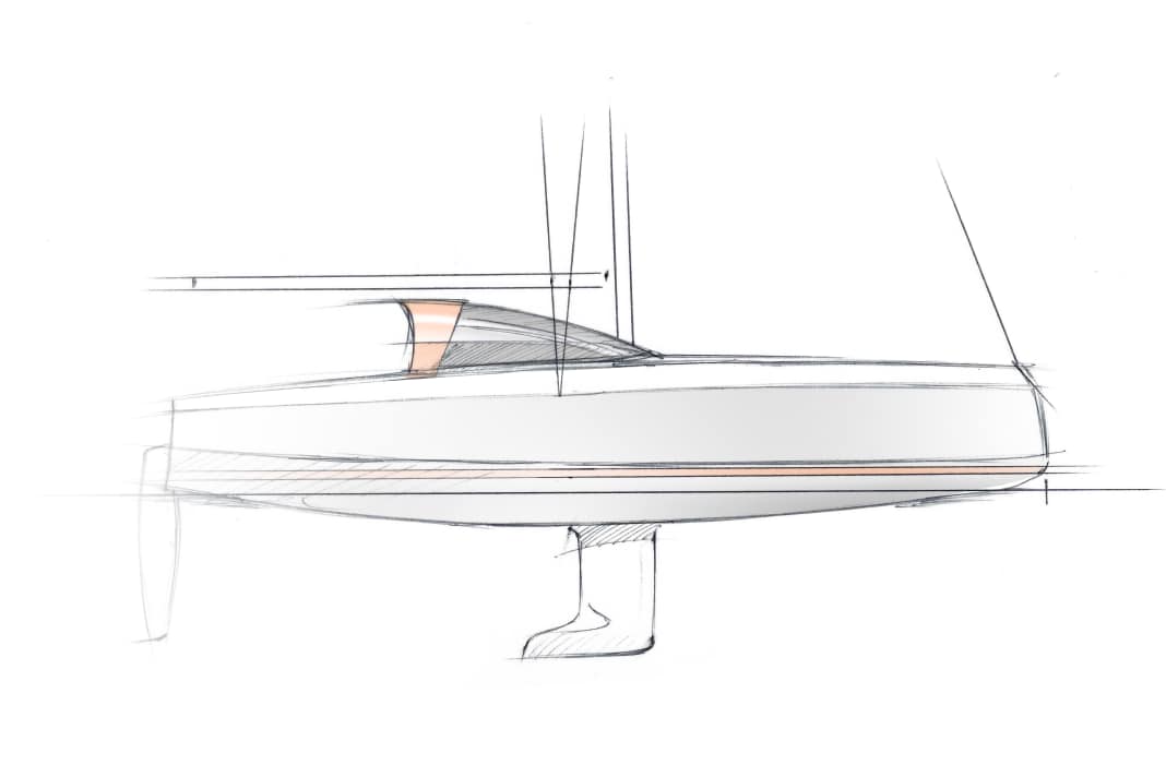 The new Bente will also have the unmistakable dodger. The L-keel is one of three planned versions.