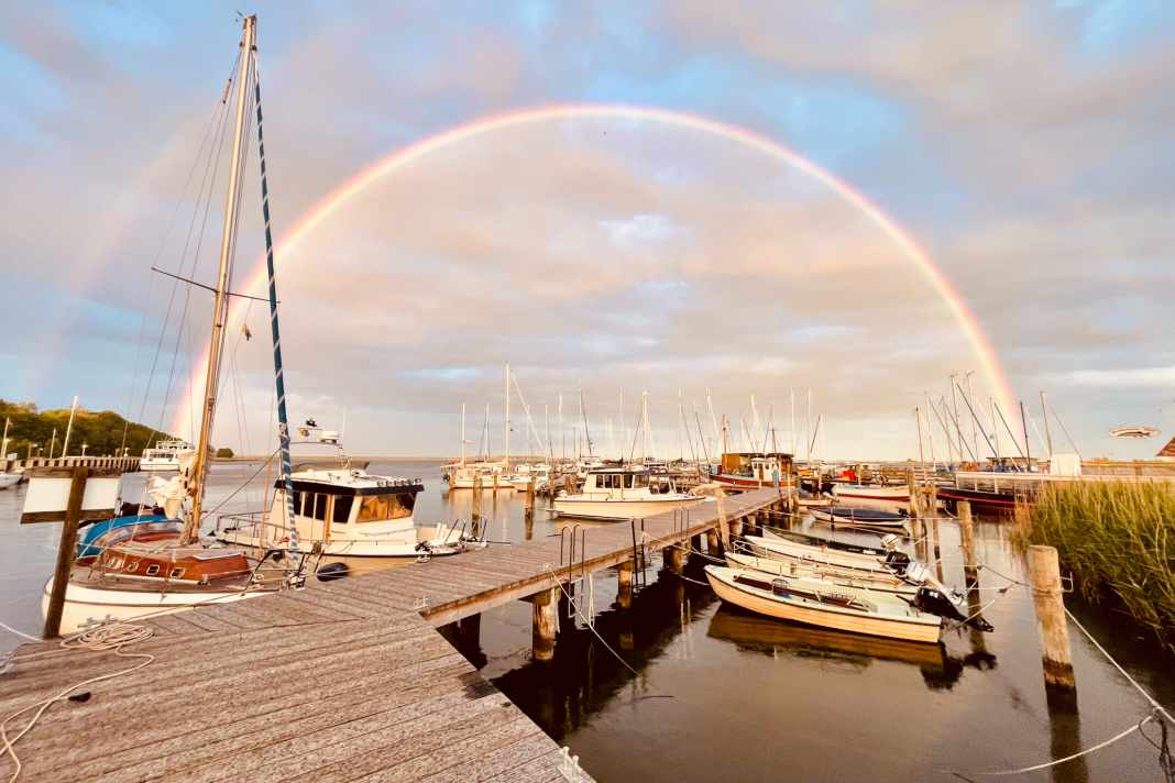 27° posto: Lara Steinke - Doppio arcobaleno, doppia felicità. Scattata sull'isola di Hiddensee poco prima del tramonto