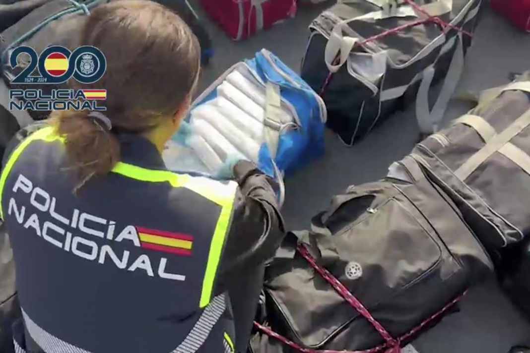 Un sac rempli de cocaïne