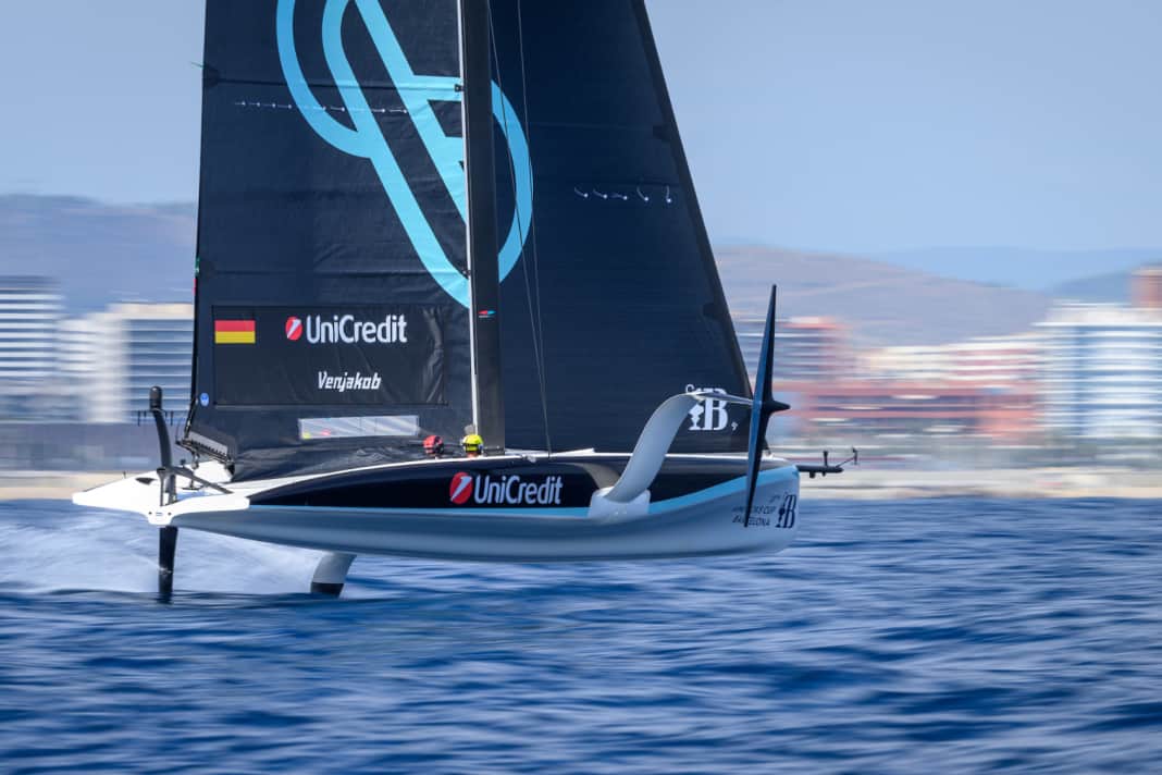 L'AC Team Germany s'entraîne ici pour la Unicredit Youth America's Cup