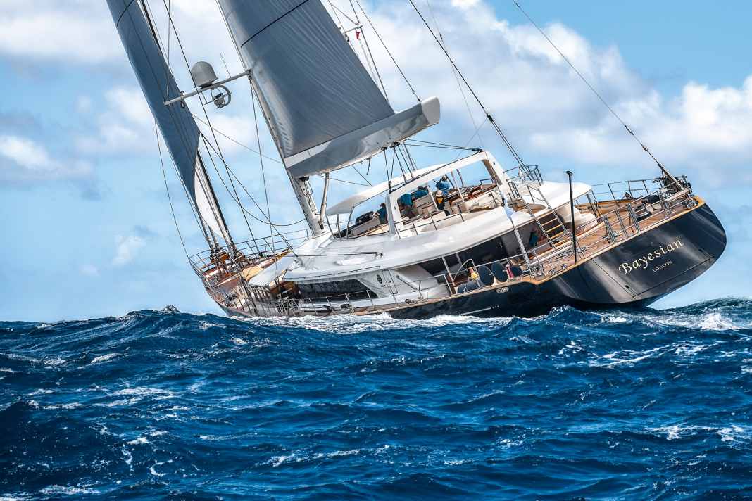 The "Bayesian" was the 42nd largest sailing yacht in the world.