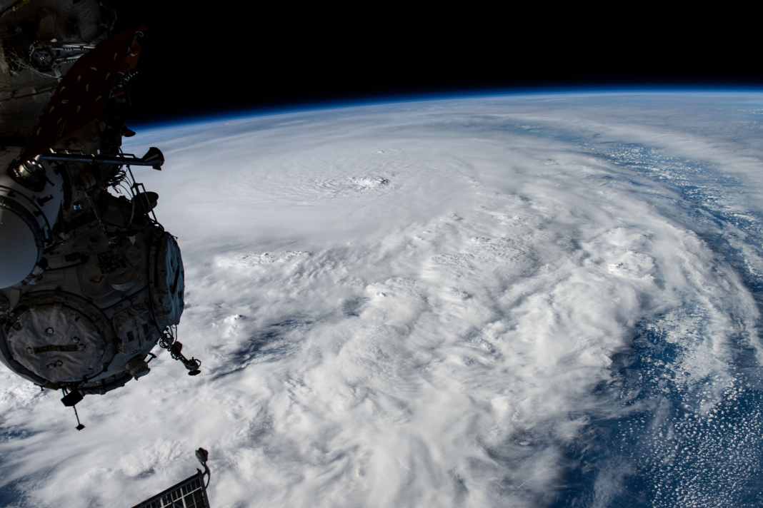 View of Hurricane Milton from the ISS.
