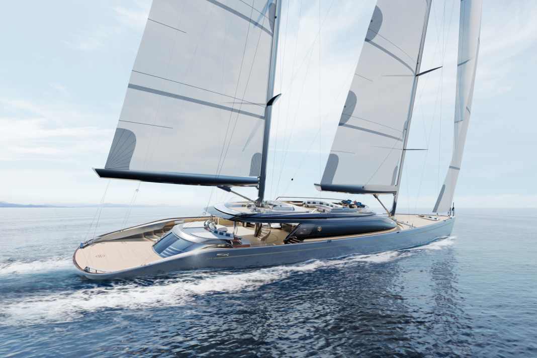 Perini Navi bleibt den Ketschen treu. Die ikonische 56-Meter-Größe bekam eine optische und technische Auffrischung von Malcolm McKeon Yacht Design, ihr Launch ist für Juli 2025 geplant