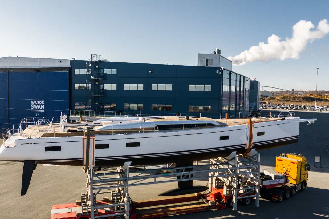 Im finnischen Pietarsaari wasserte Nautor die erste Swan 88