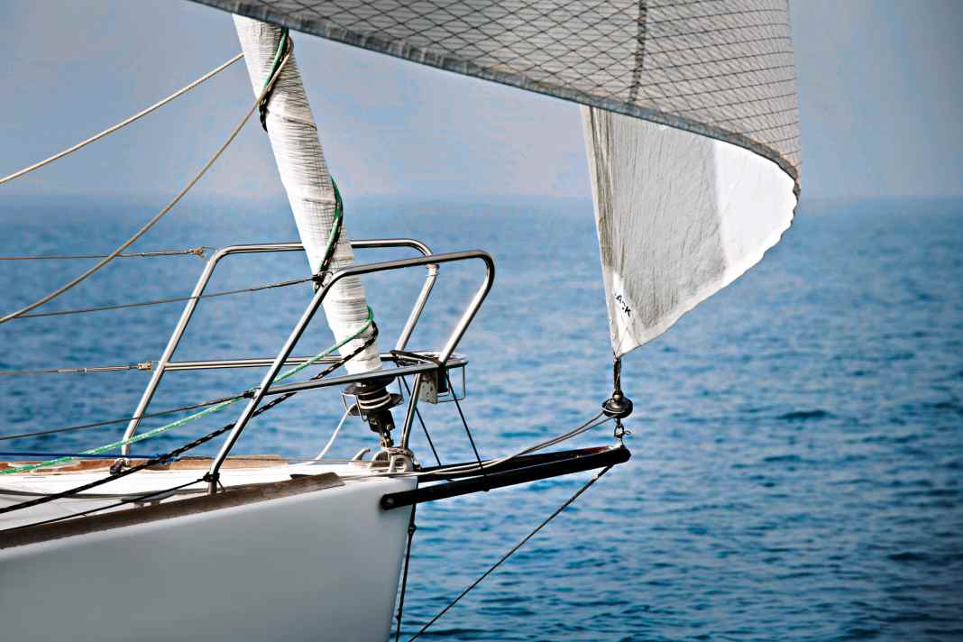 A bowsprit allows for larger sails, and on certain courses the jib can be furled in addition to the code