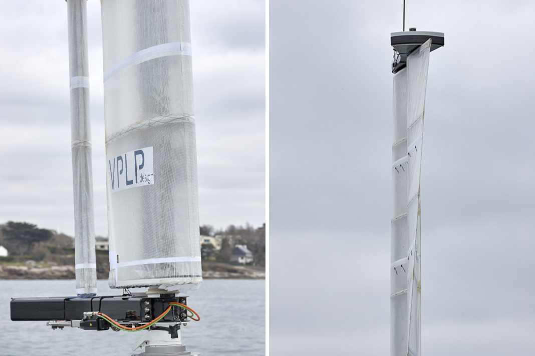 The profile wing is split in two, as with the AC-Cupper. This ensures greater efficiency