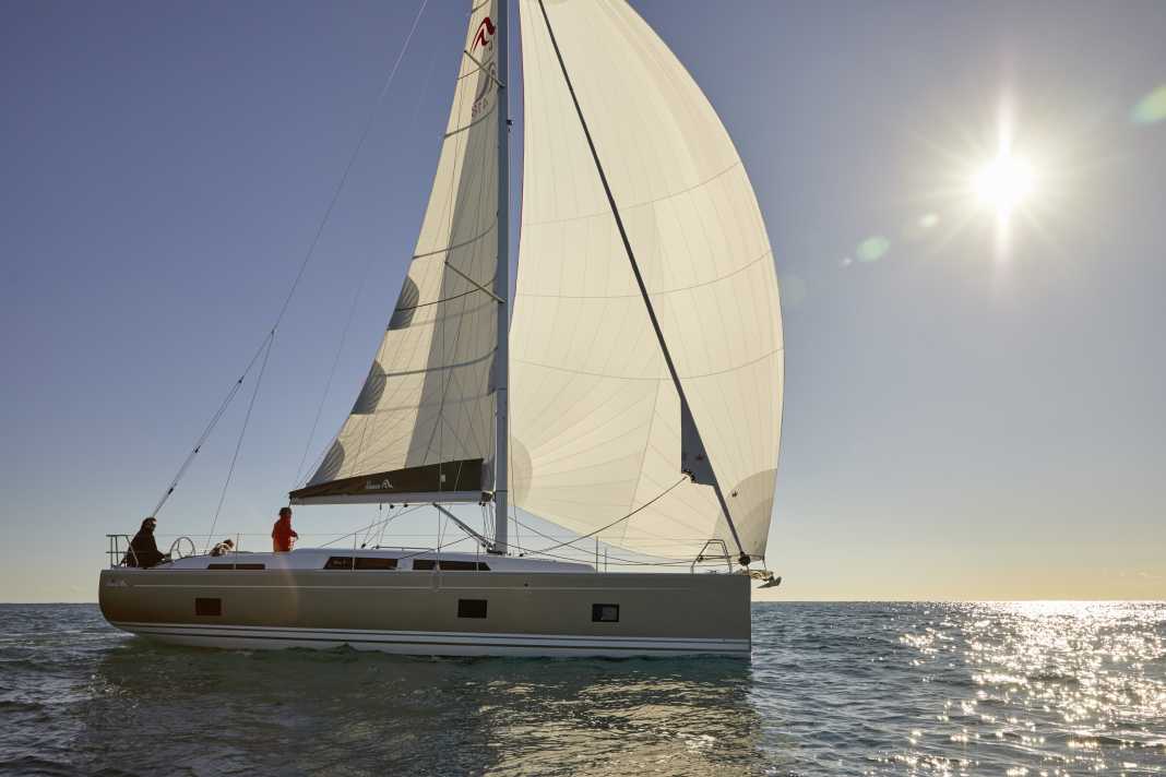From the outside, the large hull windows are the most striking feature