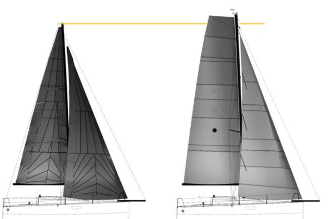 Evo-Rigg. Der neue Carbonmast ist 65 Zentimeter höher und bietet 34 Prozent mehr Segelfläche als das Standard-Rigg aus Aluminium
