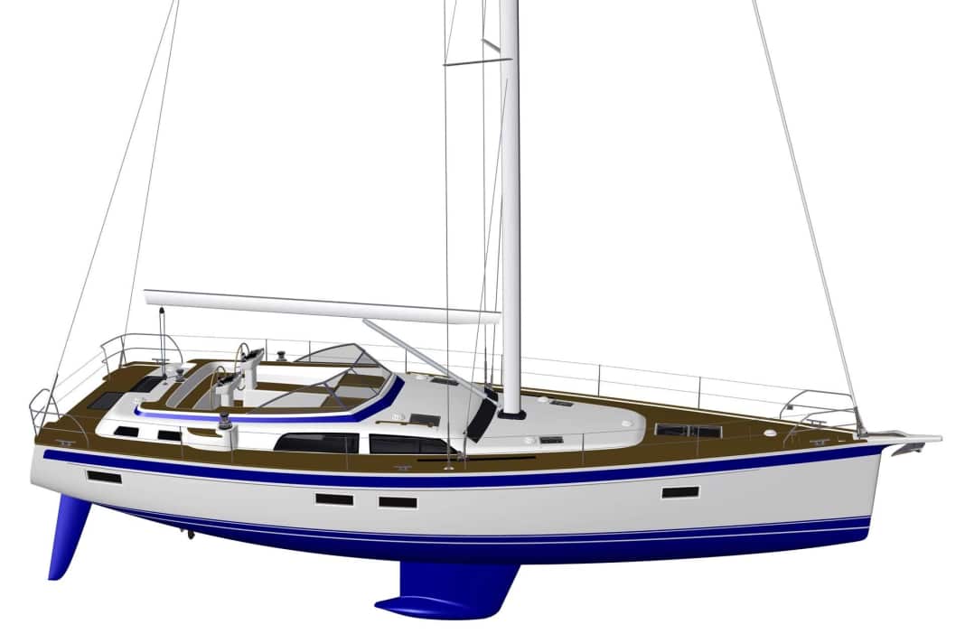 Wird heute schon als Premiere für die boot 2021 angekündigt: die neue Hallberg-Rassy 50 