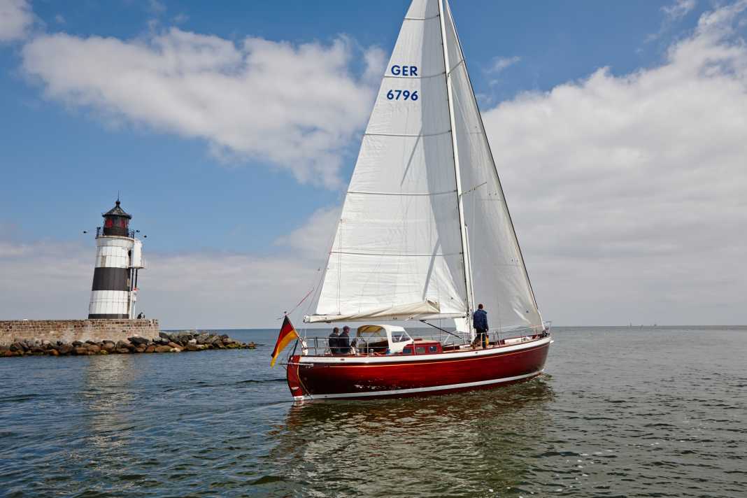 Test runs in the home waters: the boat off Schleimünde