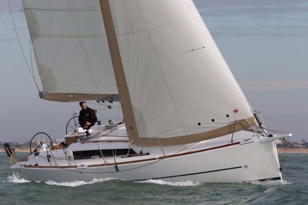 Sportliche Attitüde. Die 350 Grand’Large von Dufour zeigt einen hohen, leistungsstarken Segelplan