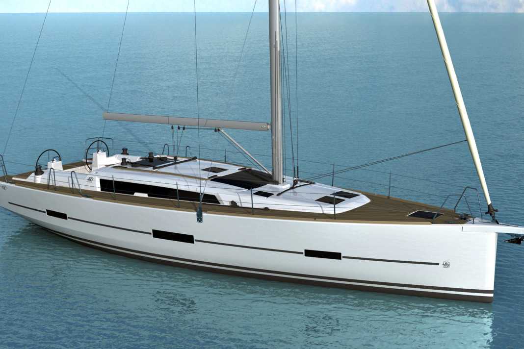Dufour 460 GL: Der Mast steht weiter achtern, die Selbstwendefock ist Standard. Eine Genua bleibt als Option weiterhin machbar